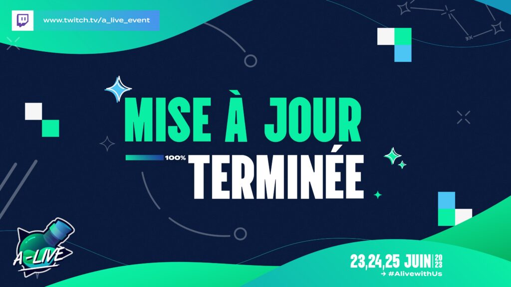 Visuel mettant en avant le changement de direction artistique d'A-live en 2023